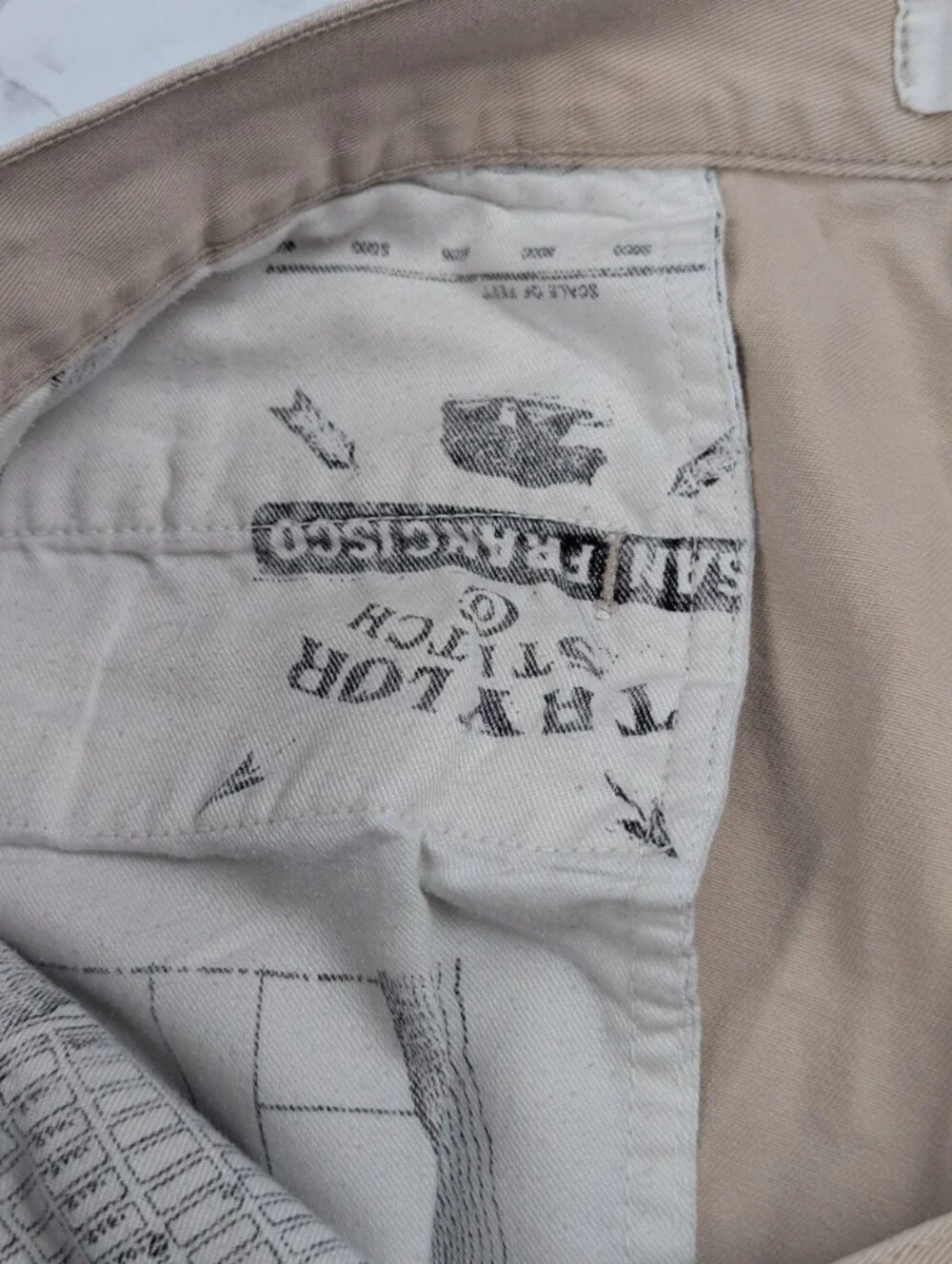 Taylor Stitch The Slim Foundation Pant in Organic Khaki - Size 33 - Picture 9 of 14